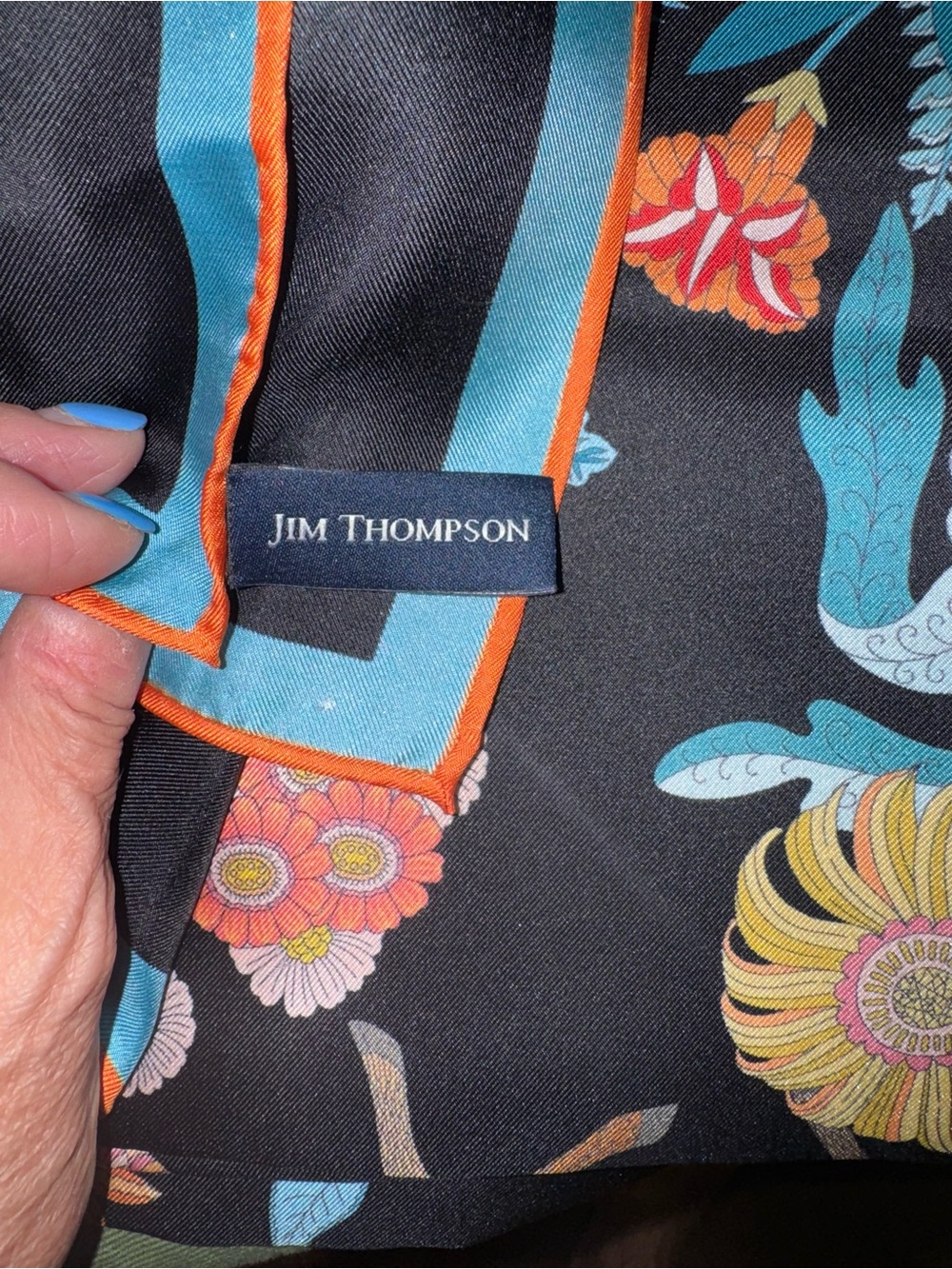 Jim Thompson ‘Horse Zodiac’ Silk Scarf - Picture 3 of 12